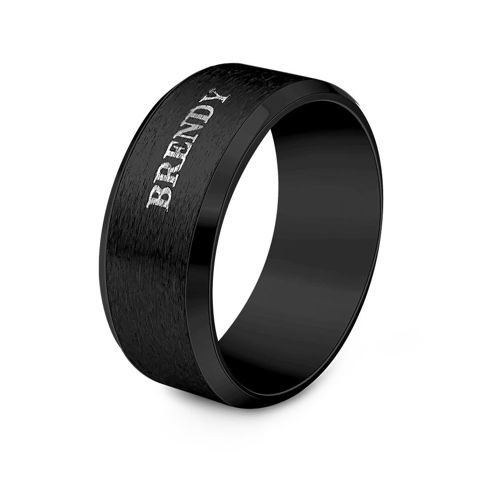 Personalized Name Ring Custom Engagement Ring Men's Personalized Ring