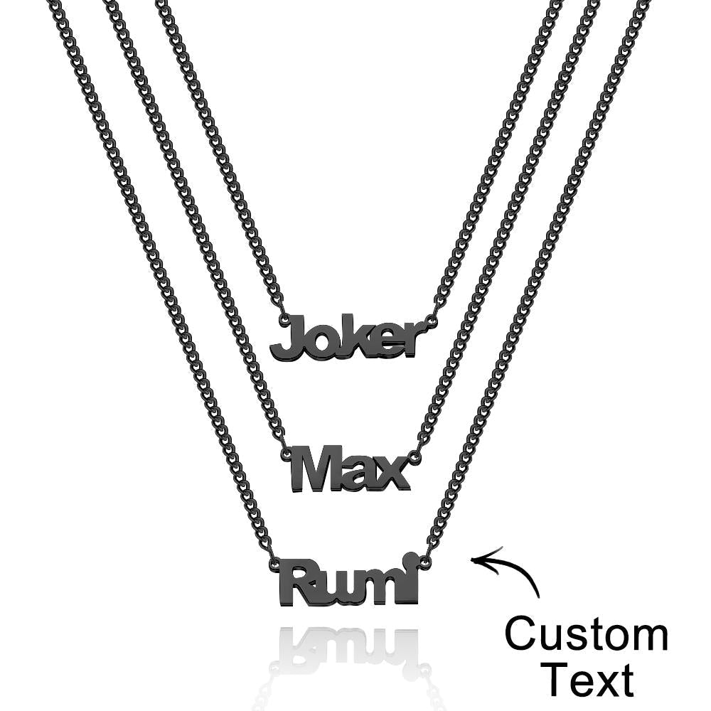 Custom Name Necklace Fashion Stack Girl Gift