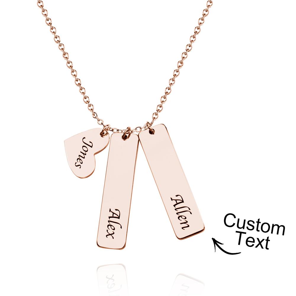 Custom Name Necklace Heart Name Wedding Gift for Her
