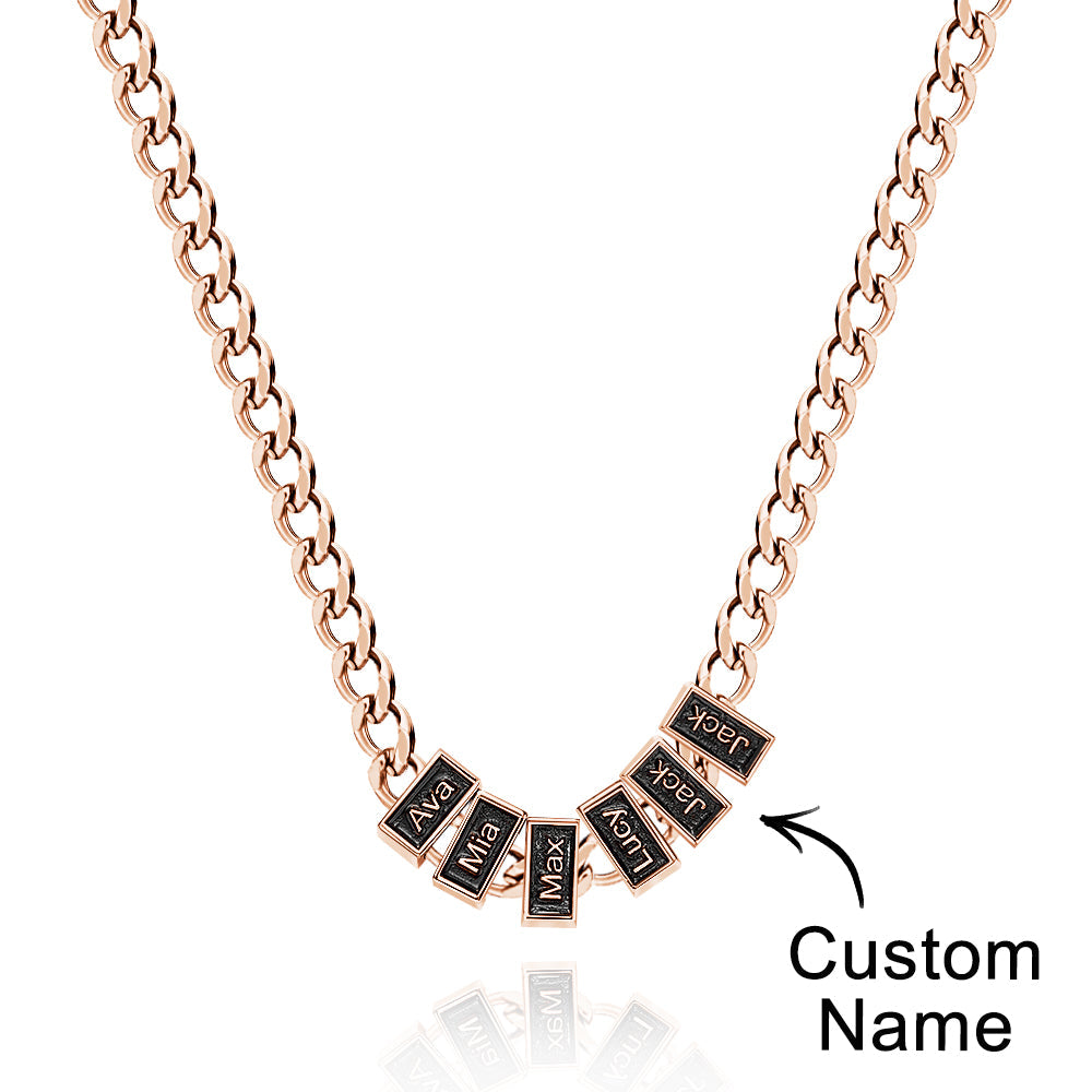 Engravable Cuban Link Chain Personalized Name Necklace Gift For Him