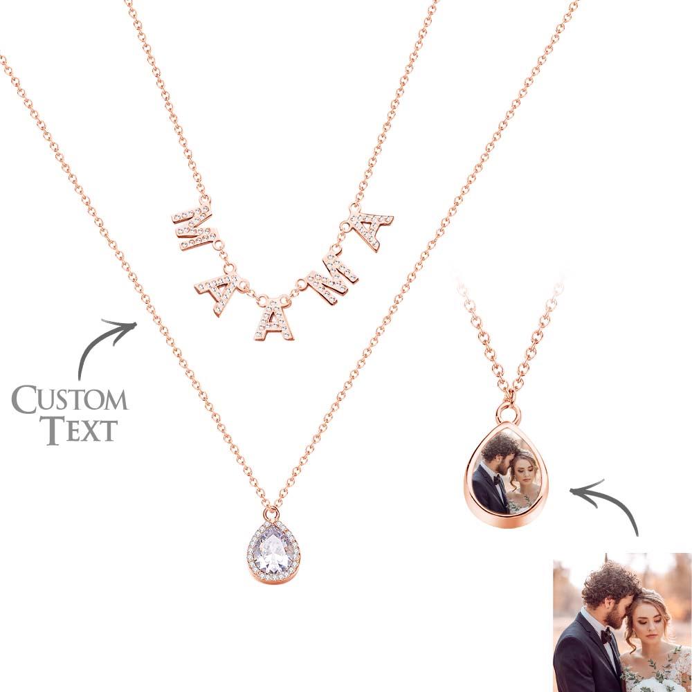 Custom Name Necklace Letter Jewelry Photo Necklace Unique Gift for Women