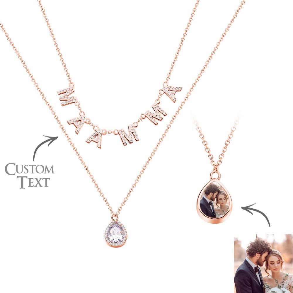 Custom Name Necklace Letter Jewelry Photo Necklace Unique Gift for Women