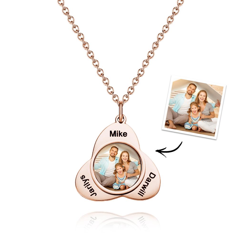 Custom Photo Name Necklace Romantic Gift for her