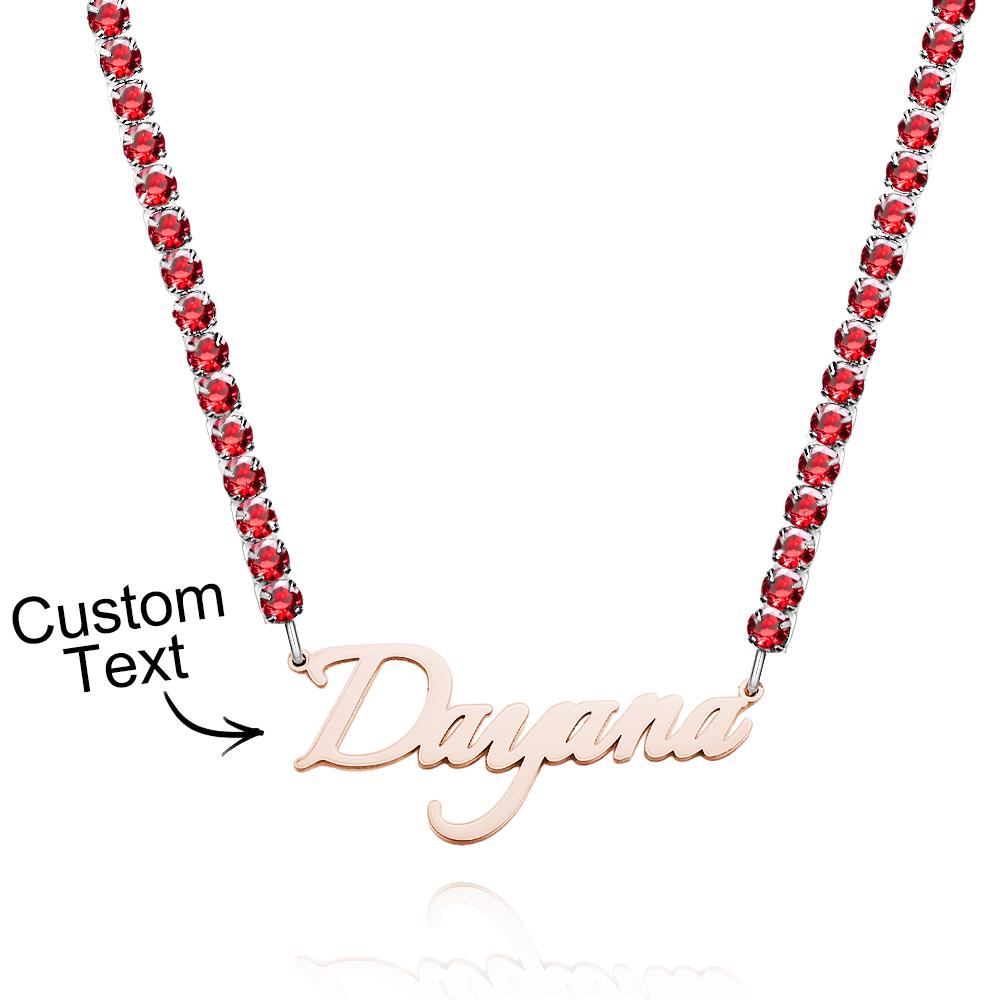 Custom Name Necklace Tennis Chain Fashion Gift