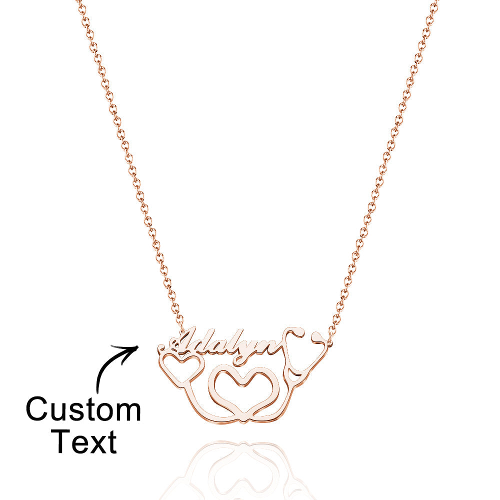 Personalized Heart-Shaped Stethoscope Necklace - Custom Name Medical Jewelry Gift for Healthcare Professionals