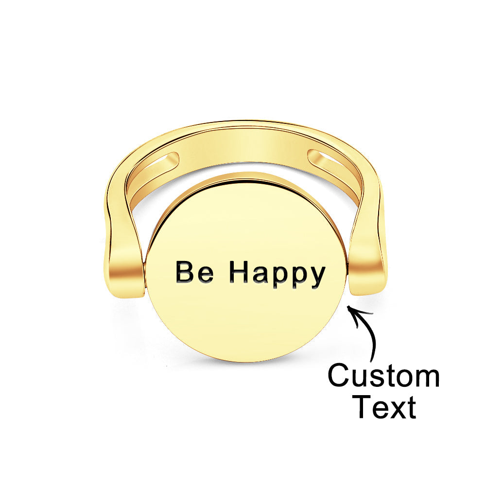 Custom Name Ring Anxiety Decompression Ring Jewelry Gift