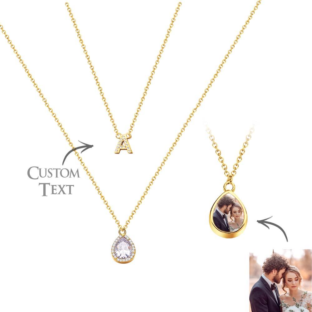 Custom Name Necklace Letter Jewelry Photo Necklace Unique Gift for Women
