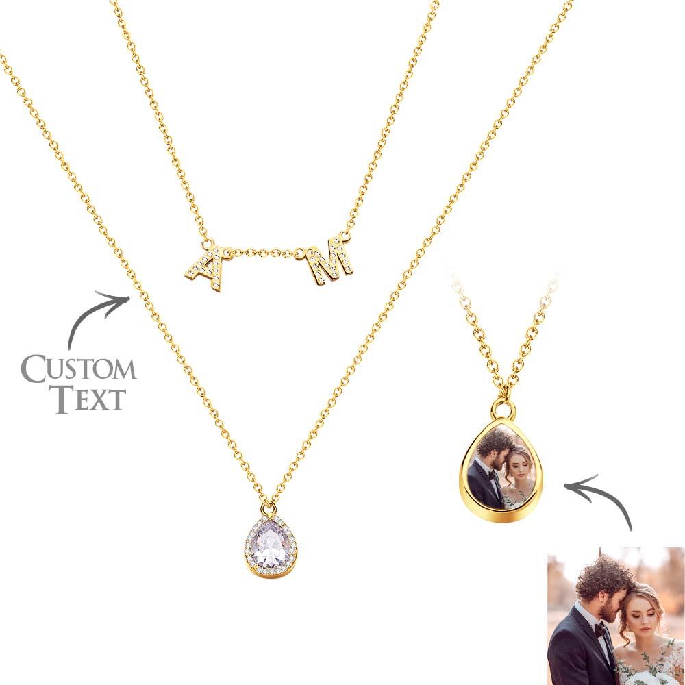 Custom Name Necklace Letter Jewelry Photo Necklace Unique Gift for Women