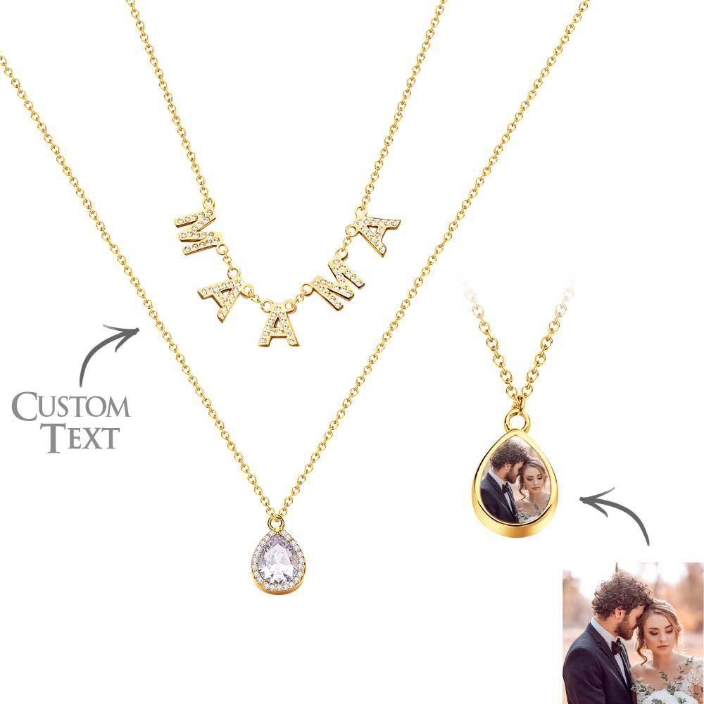 Custom Name Necklace Letter Jewelry Photo Necklace Unique Gift for Women