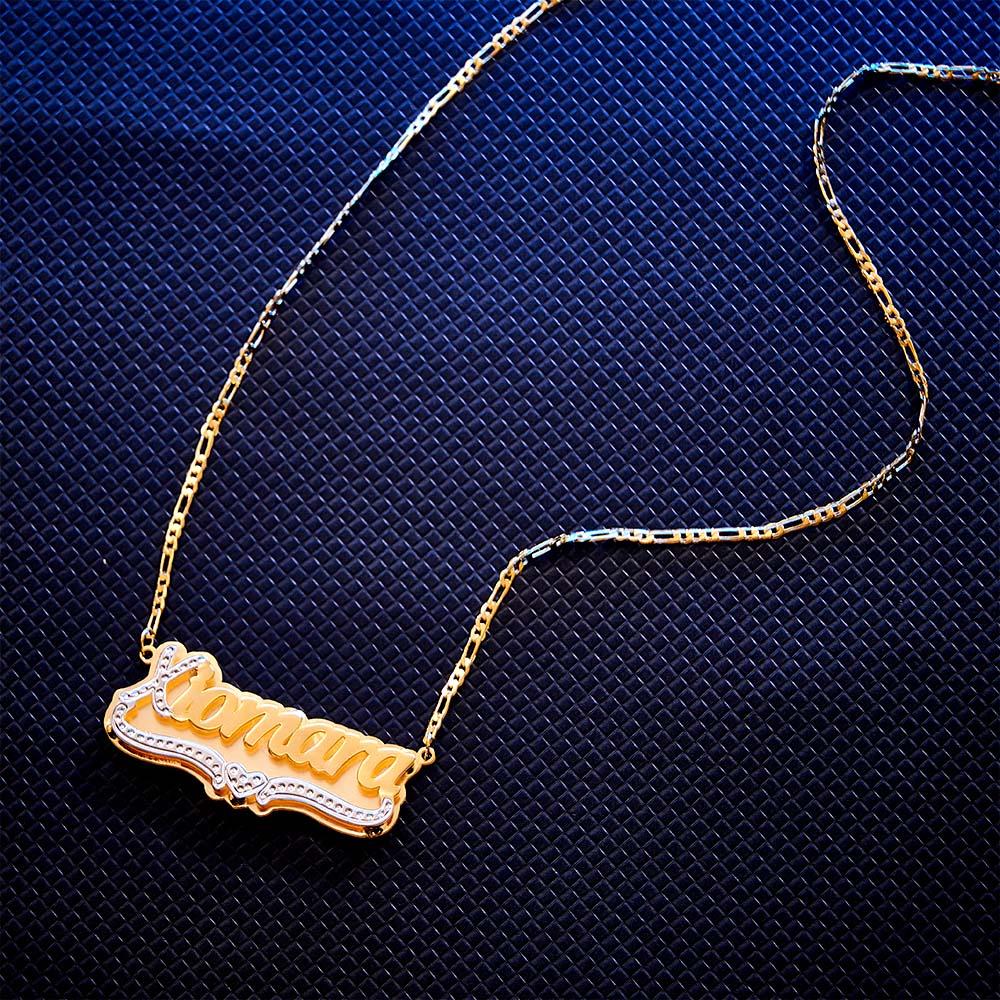 Personalized Hip Hop Name Necklace Initial Bling Decor Necklace Gifts for Men