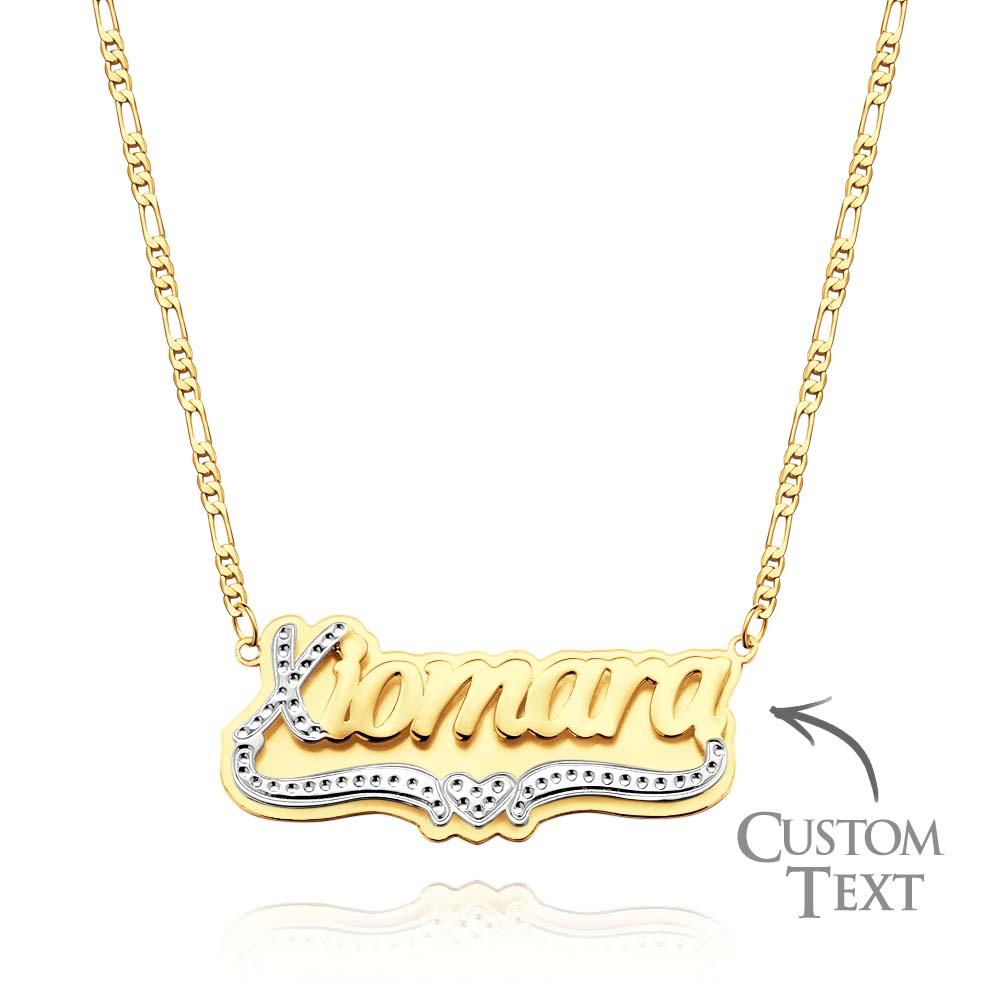 Personalized Hip Hop Name Necklace Initial Bling Decor Necklace Gifts for Men