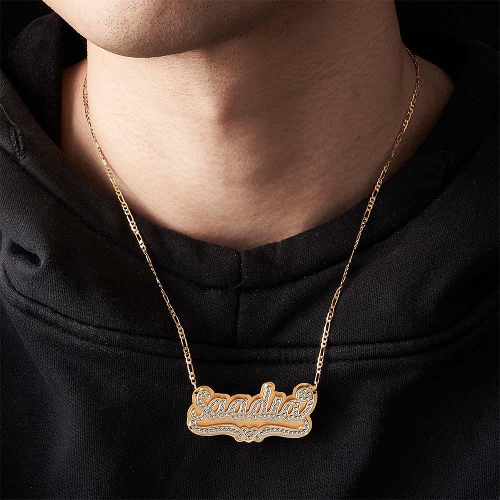 Personalized Hip Hop Name Necklace Fashion Metal Necklace Jewelry Gifts for Men