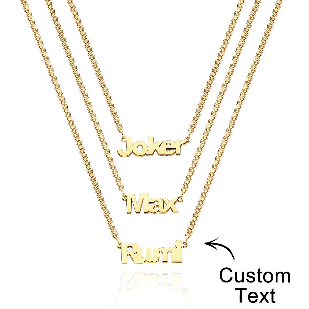 Custom Name Necklace Fashion Stack Girl Gift