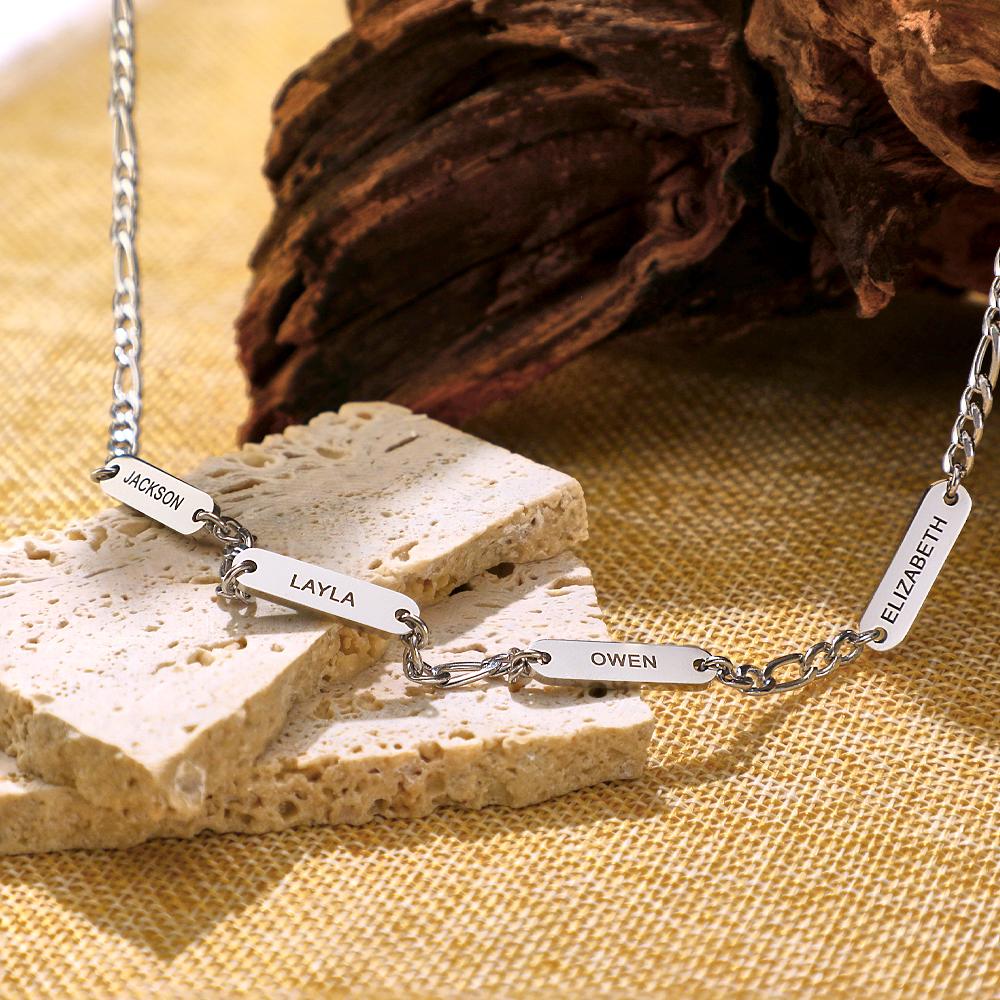 Engravable Necklace Fashionable Stainless Steel Chain Gifts For Men