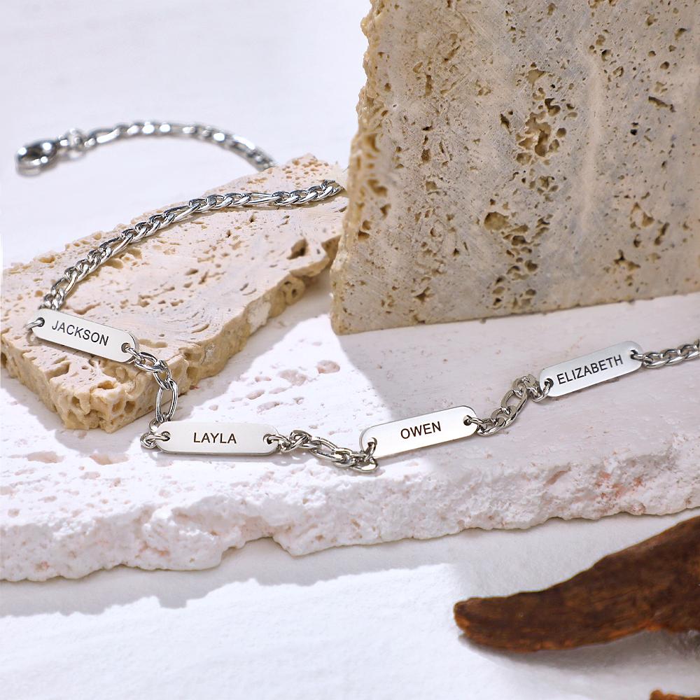 Engravable Necklace Fashionable Stainless Steel Chain Gifts For Men