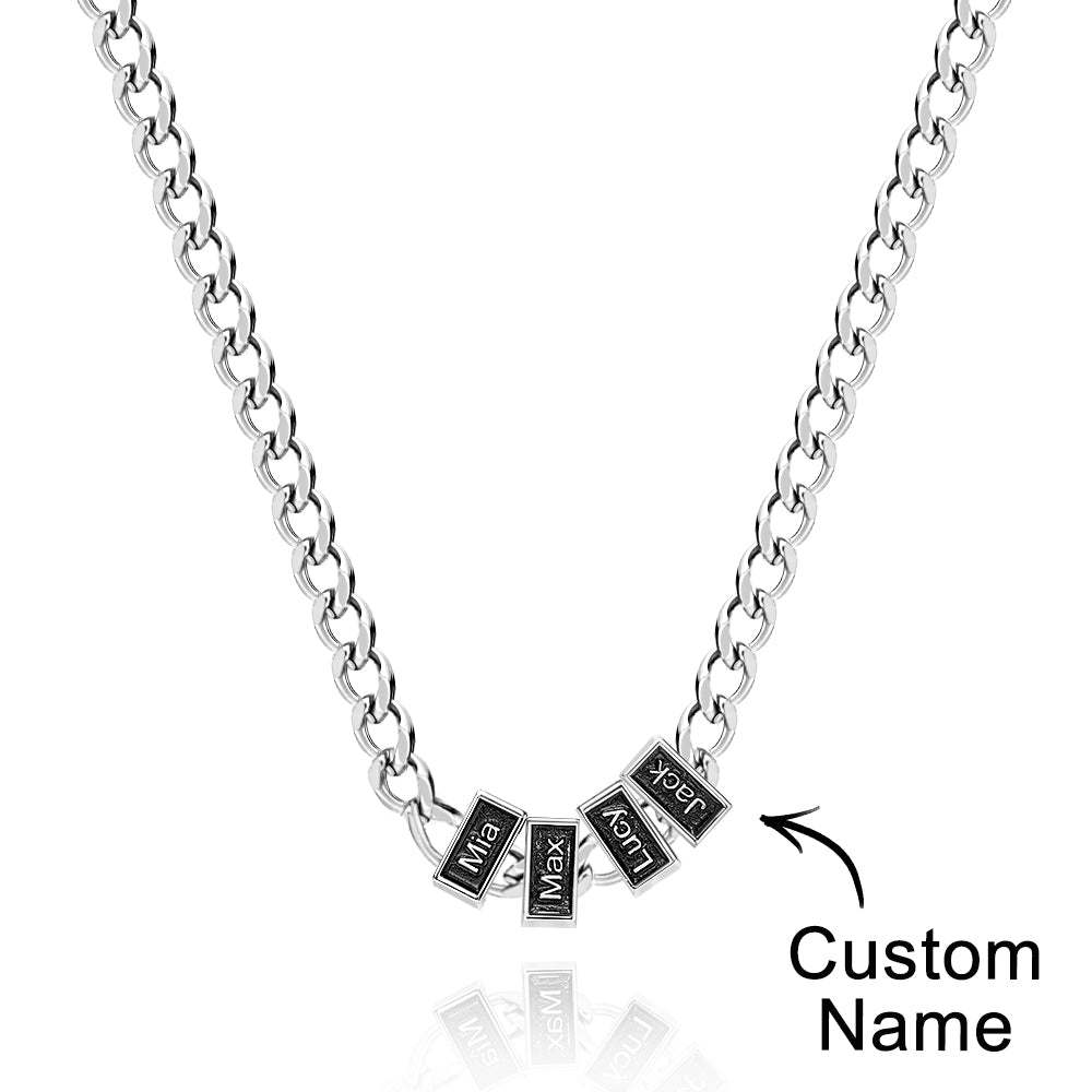 Engravable Cuban Link Chain Personalized Name Necklace Gift For Him