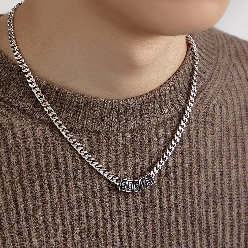 Engravable Cuban Link Chain Personalized Name Necklace Gift For Him