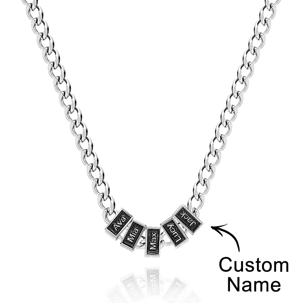Engravable Cuban Link Chain Personalized Name Necklace Gift For Him