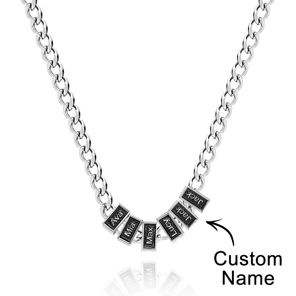 Engravable Cuban Link Chain Personalized Name Necklace Gift For Him