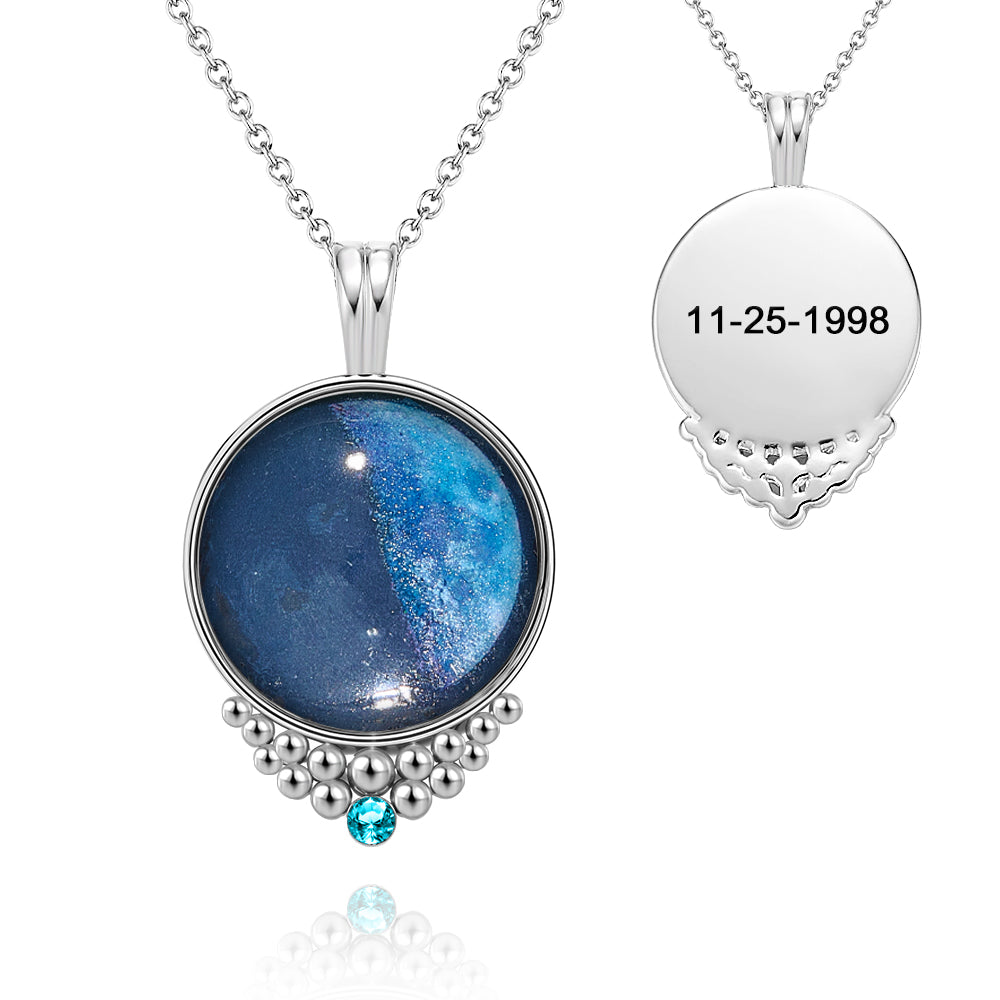 Custom Classic Birthstone Necklace Gift For Her