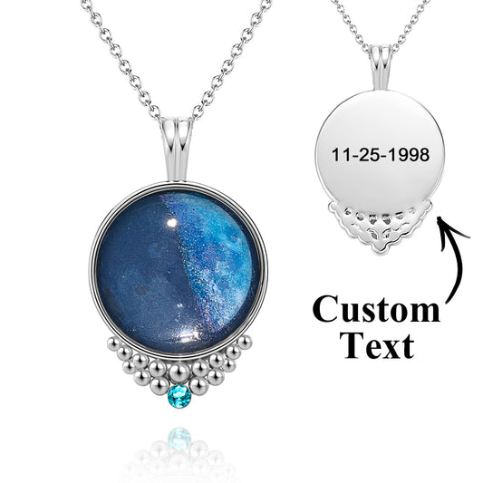Custom Classic Birthstone Necklace Gift For Her