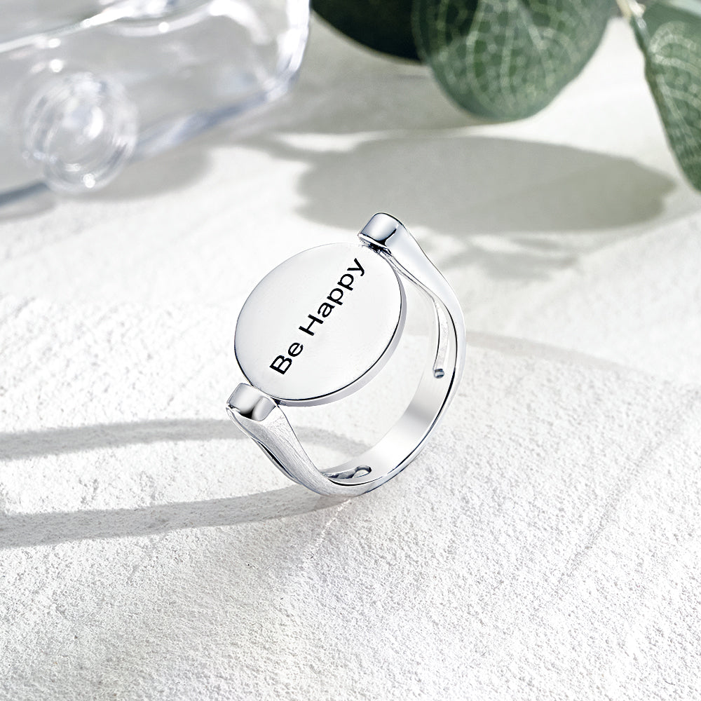 Custom Name Ring Anxiety Decompression Ring Jewelry Gift