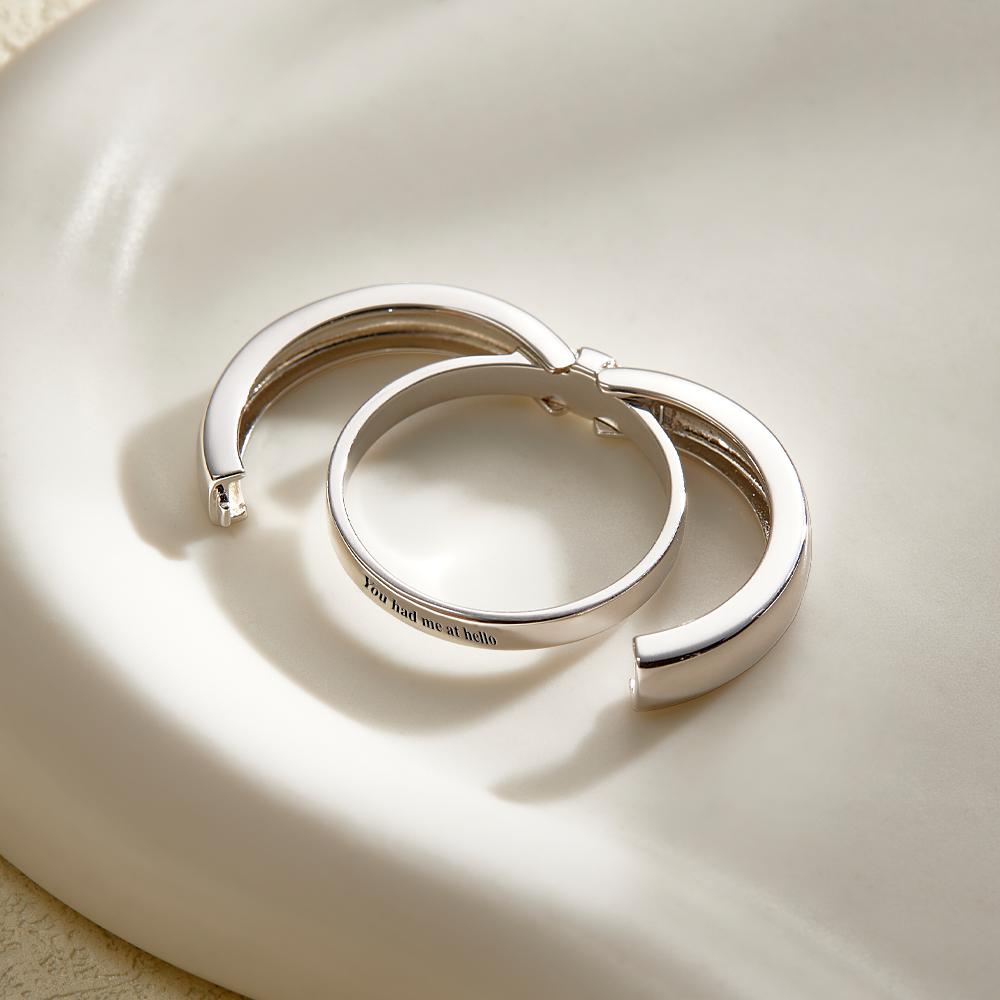 Custom Secret Message Ring Openable Ring Dainty Personalized Minimalist Jewelry Personalized Gift for Him