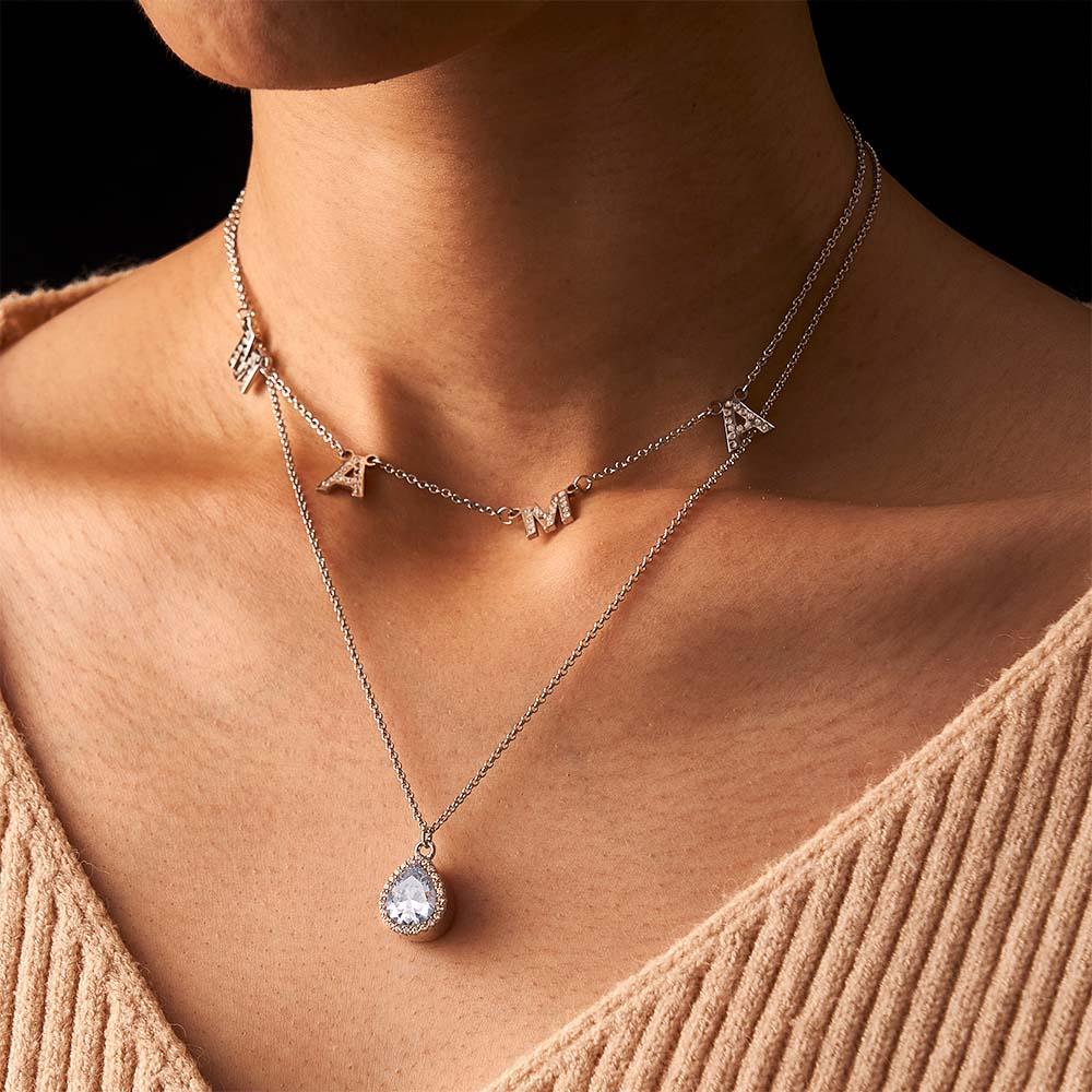 Custom Name Necklace Letter Jewelry Photo Necklace Unique Gift for Women