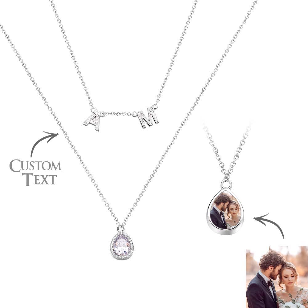 Custom Name Necklace Letter Jewelry Photo Necklace Unique Gift for Women