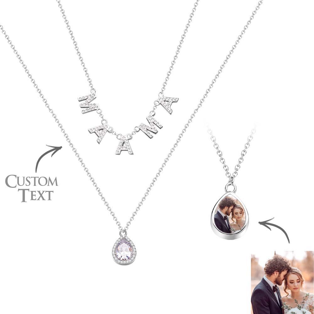 Custom Name Necklace Letter Jewelry Photo Necklace Unique Gift for Women