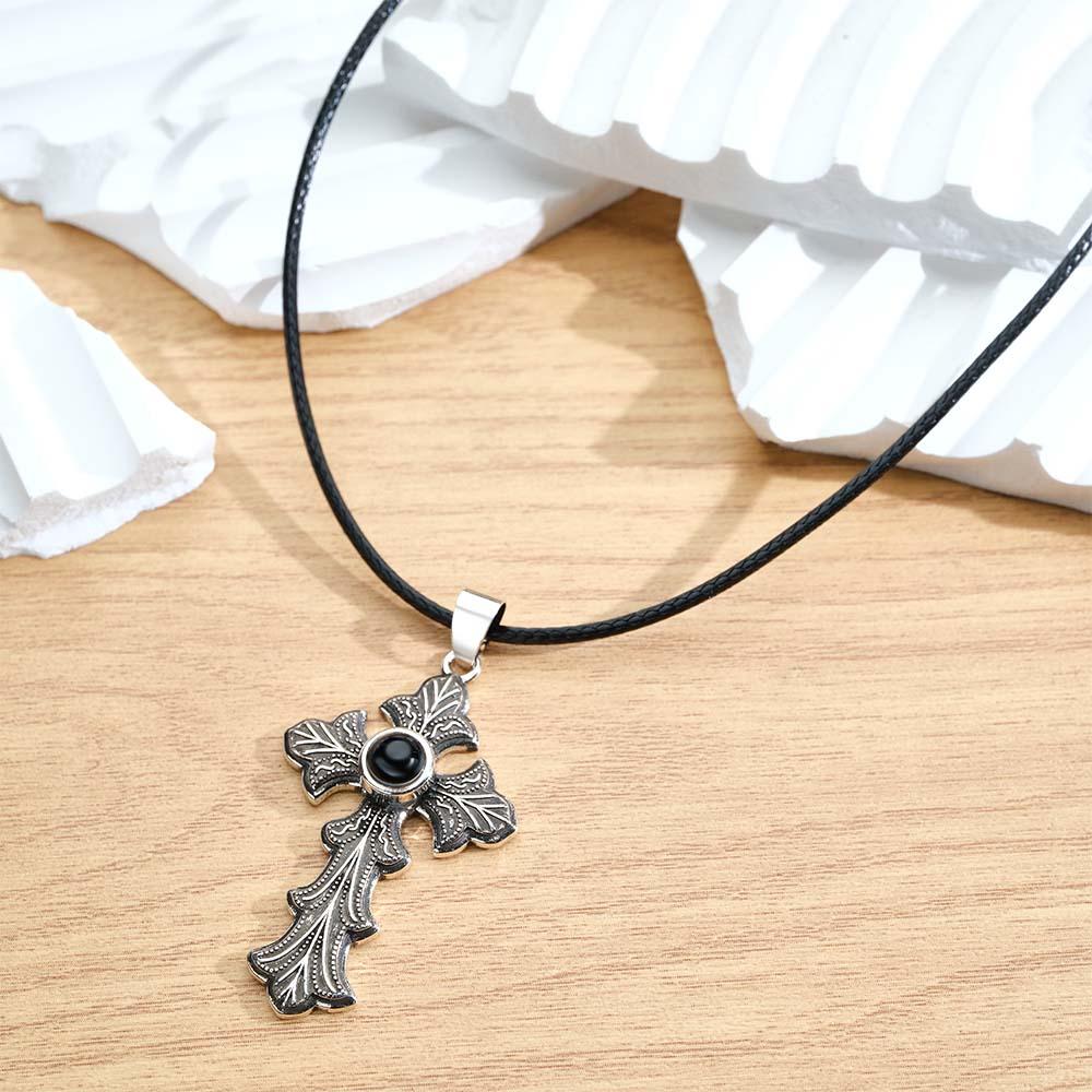 Custom Projection Necklace Totem Cross Fashion Gift for Men