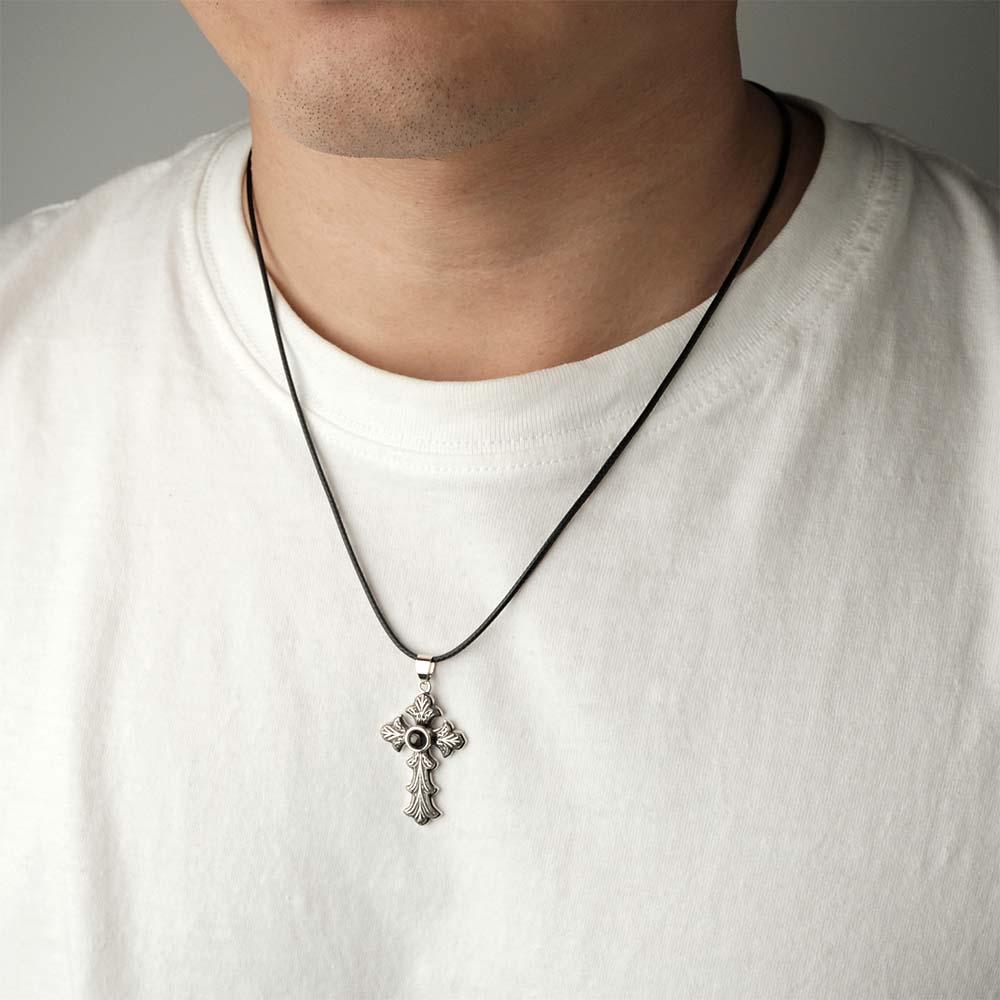 Custom Projection Necklace Totem Cross Fashion Gift for Men