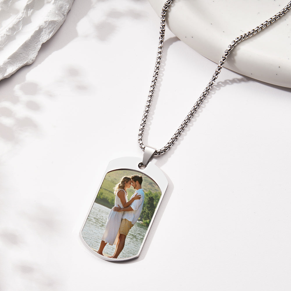 Custom Photo Necklace Archangel Saint Michael Jewelry Pendant
