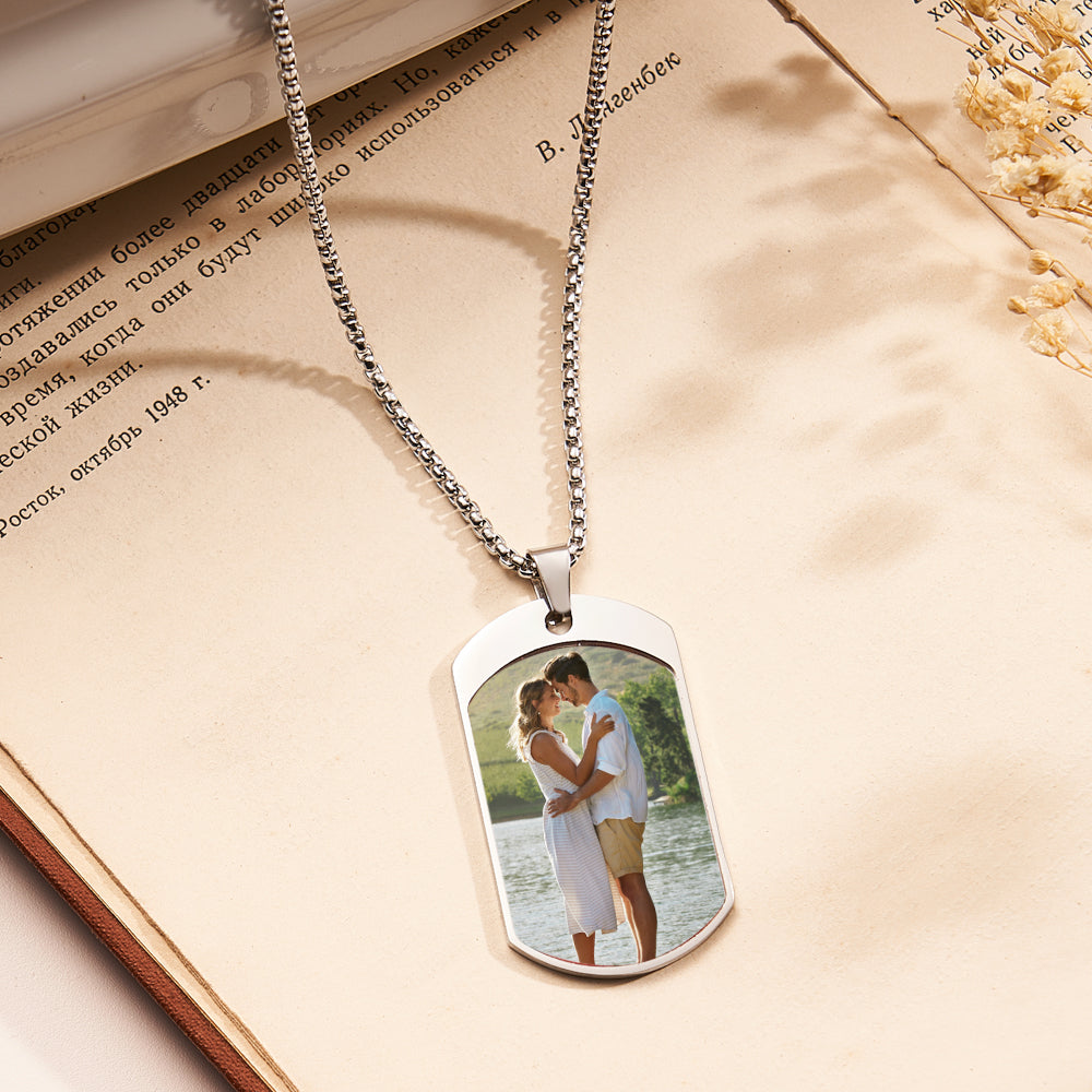 Custom Photo Necklace Archangel Saint Michael Jewelry Pendant