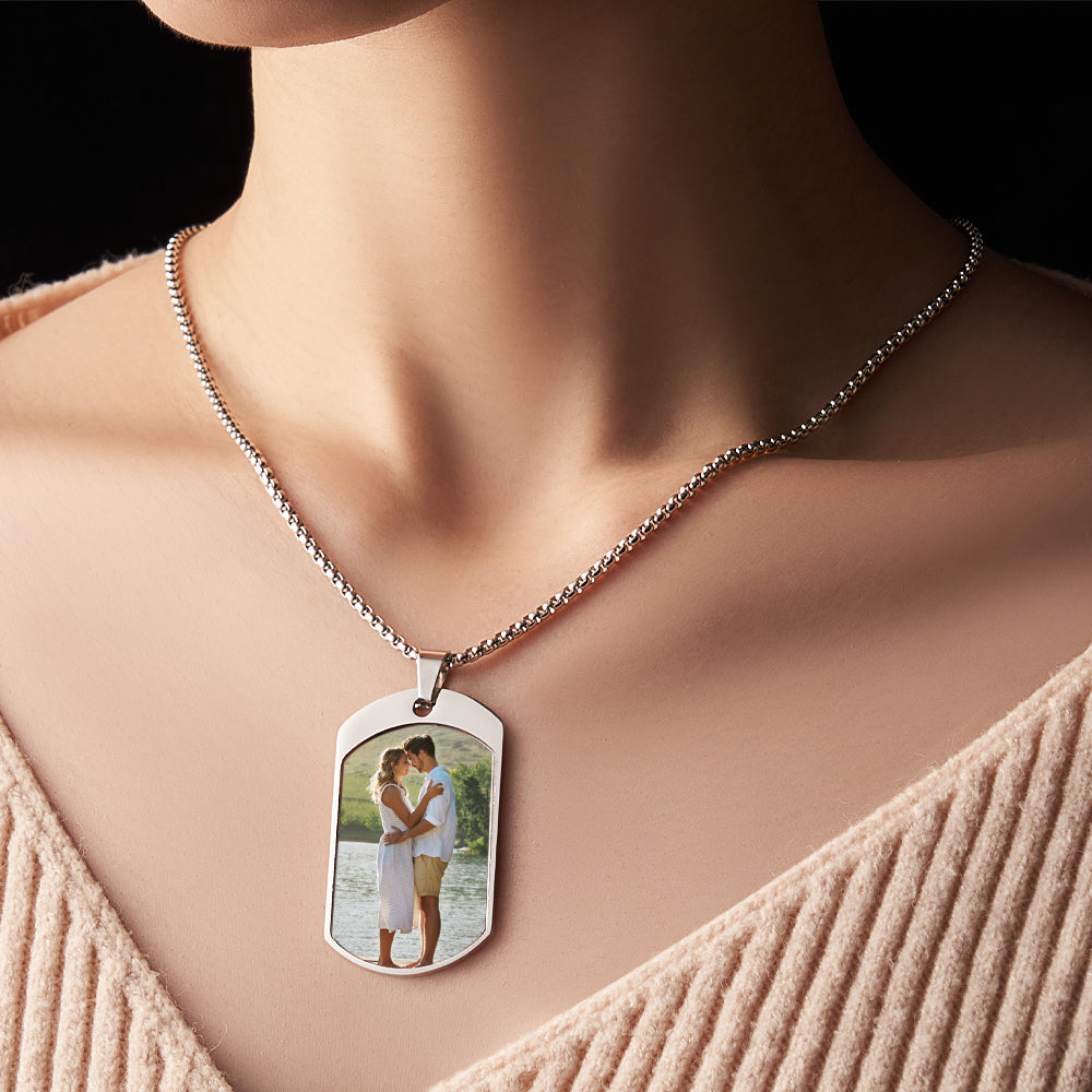 Custom Photo Necklace Archangel Saint Michael Jewelry Pendant