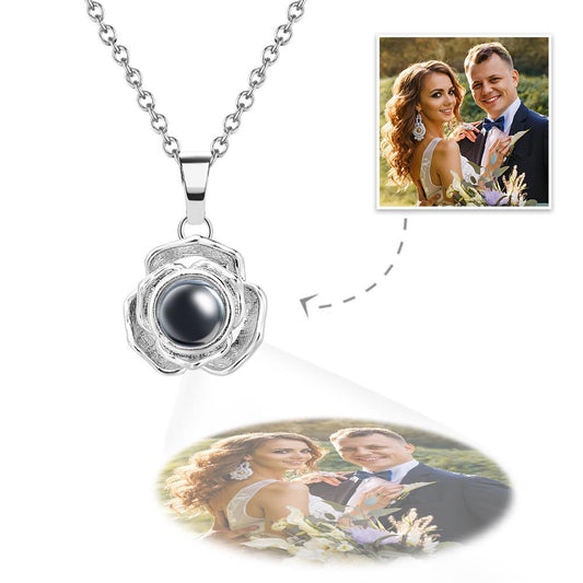 Custom Projection Necklace Creative Rose Girl Gift