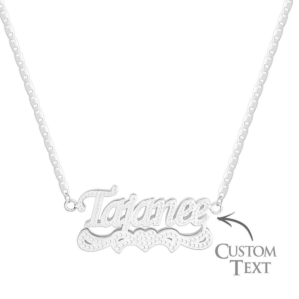 Custom Name Necklace Hip Hop Fashion Heart Decor Necklace Gifts for Him