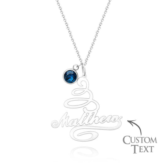Custom Name Birthstone Christmas Tree Unique Gift