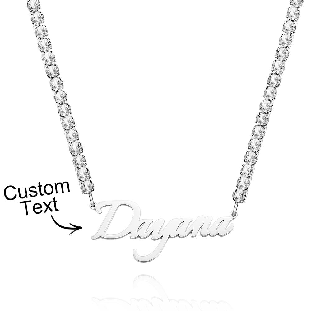 Custom Name Necklace Tennis Chain Fashion Gift