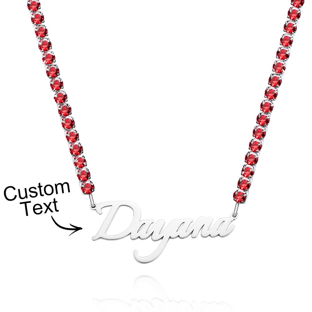 Custom Name Necklace Tennis Chain Fashion Gift