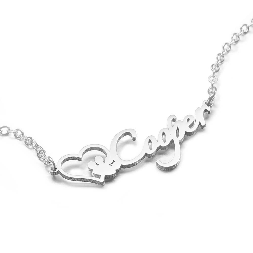 Personalized Name Necklace With Dog Paw  Pet Memorial Gift Great Gifts for Pet Lovers