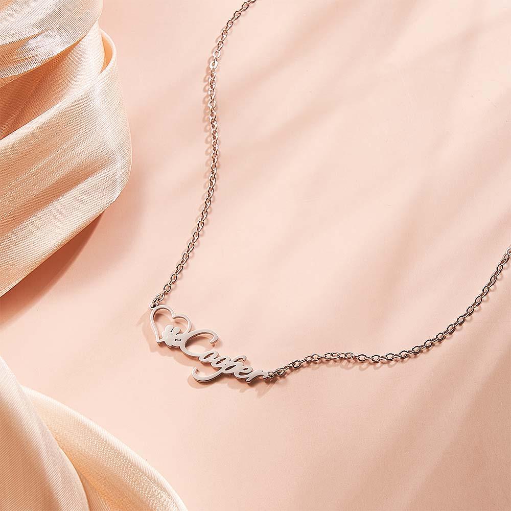 Personalized Name Necklace With Dog Paw  Pet Memorial Gift Great Gifts for Pet Lovers