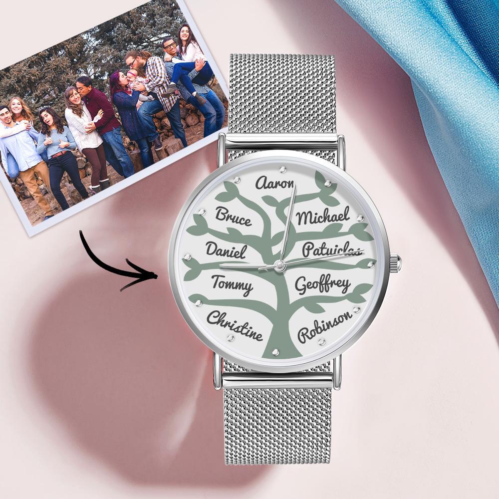 Custom Name Watch Women's Alloy Bracelet Watch 36mm  Creative Gifts (1-9 Names)