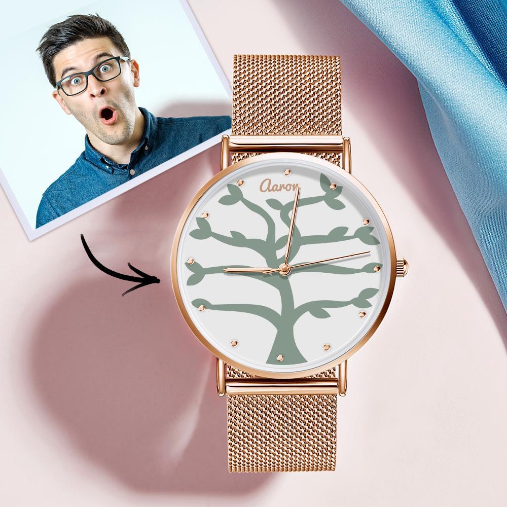 Custom Name Watch Women's Rose Gold Alloy Bracelet Watch 36mm  Best Gifts (1-9 Names)