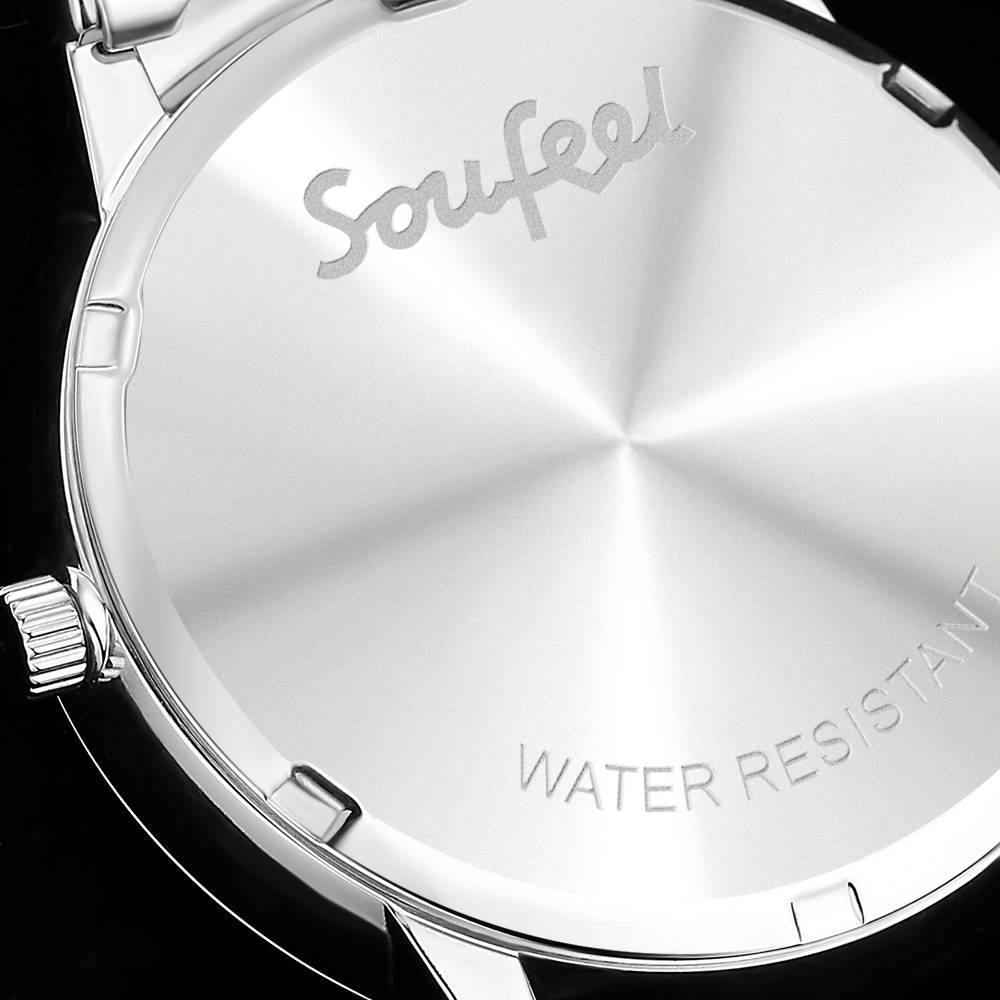 Unisex Engraved Alloy Bracelet Photo Watch 40mm
