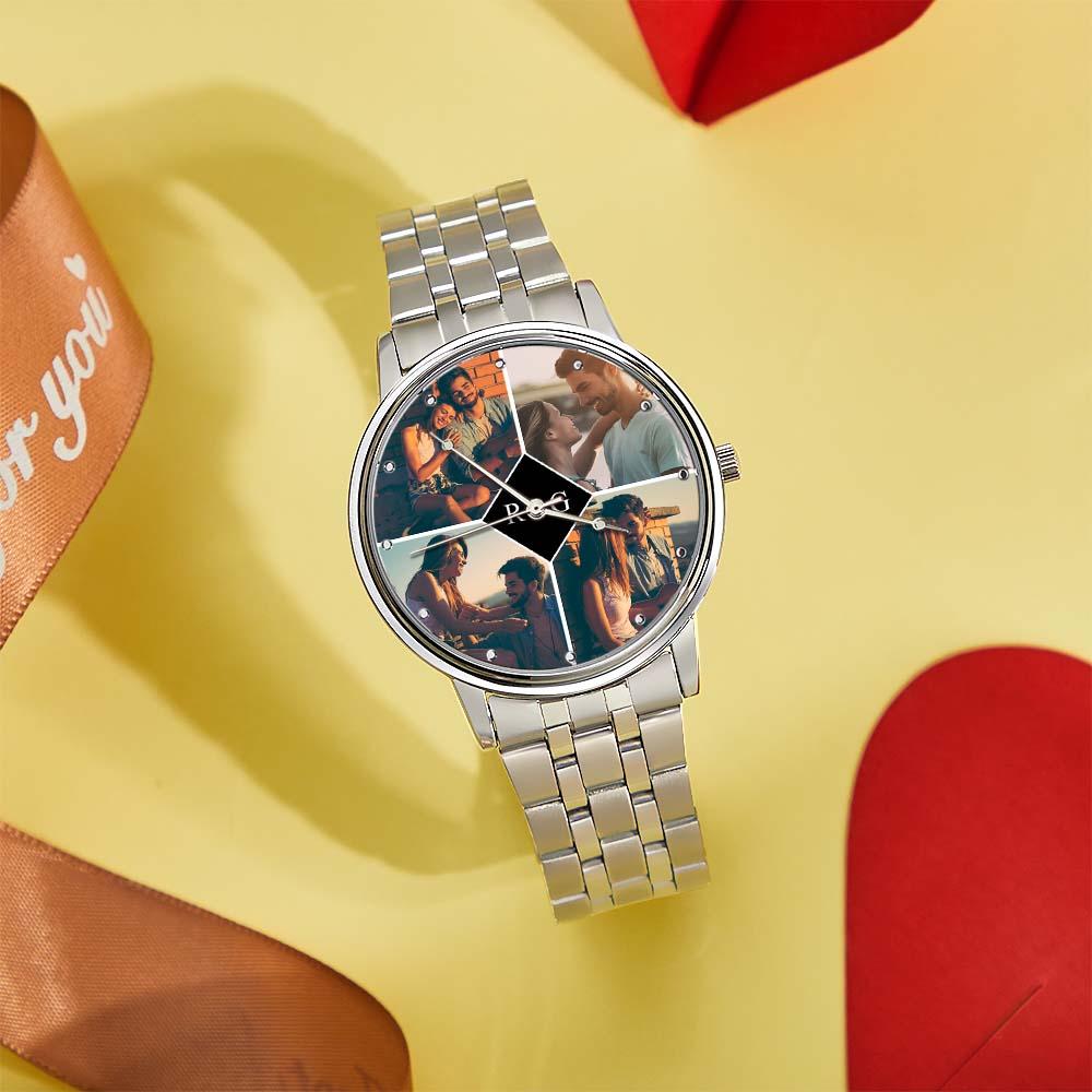 Custom Photo Watch for Men Personalized Engraved Picture Watch For Valentine's Day To Boyfriend