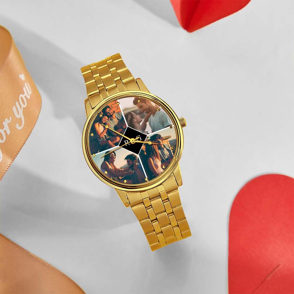Custom Photo Watch for Men Personalized Engraved Picture Watch For Valentine's Day To Boyfriend
