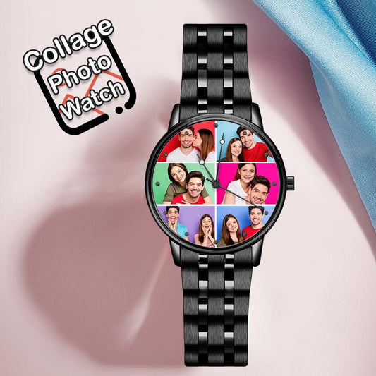 Personalized Photo Clock Personalized Collage Photo Clock Gift For Her