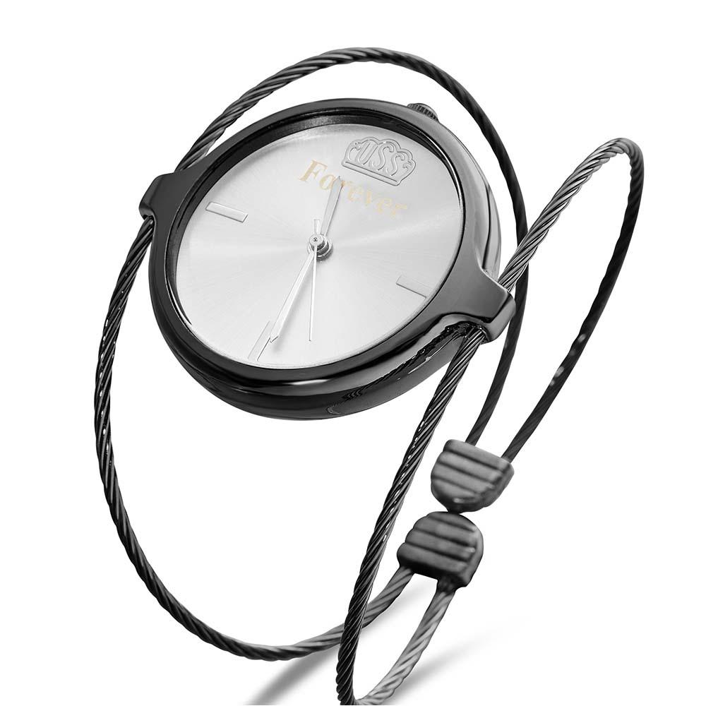 Engraved Female Watch Luxury Ladies Bracelet Watch For Her