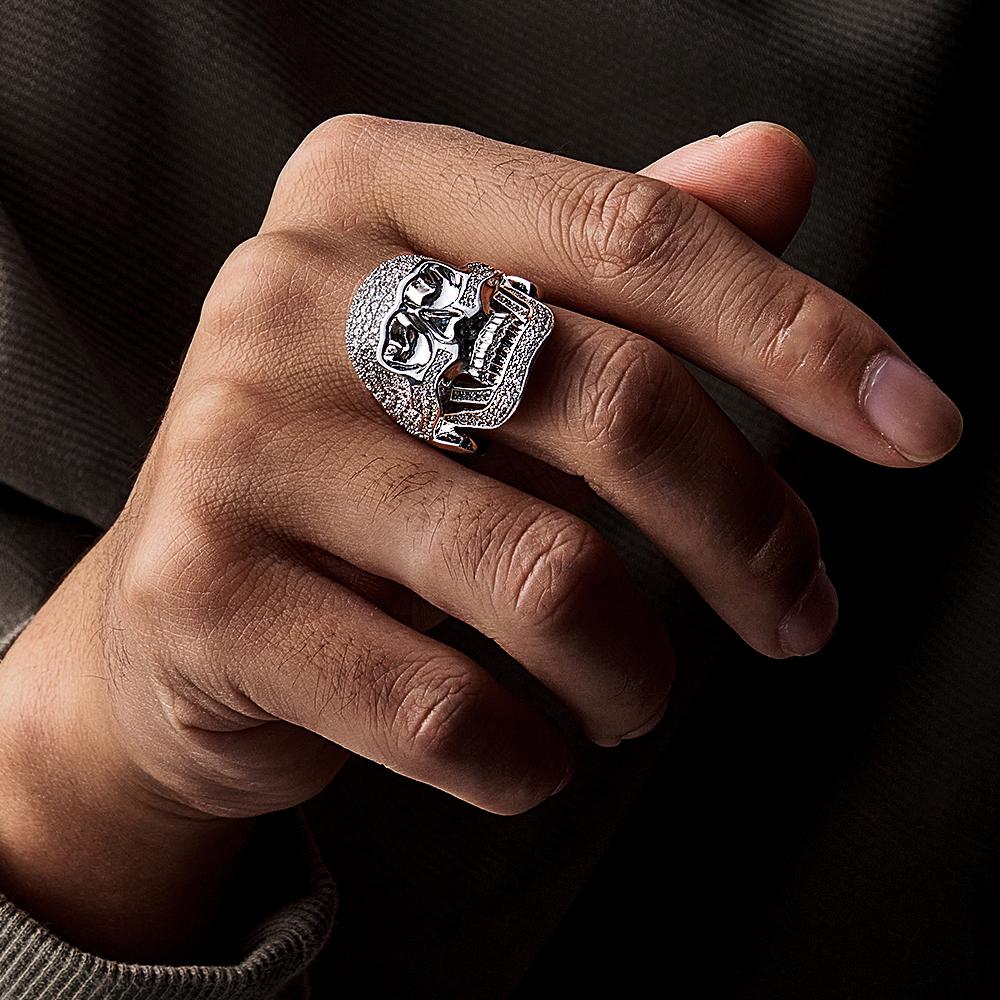 Hip Hop Skul Ring Retro Punk  Ring Popular Jewelry Gifts For Men